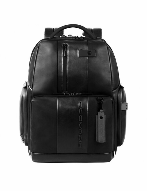 Рюкзак  планшет PIQUADRO Urban, фактура гладкая, черный