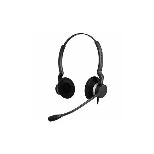 Jabra Гарнитура Biz 2300 QD Duo 2309-820-105 jpl 401s pm моно проводная qd гарнитура со всенаправленным шумоподавлением