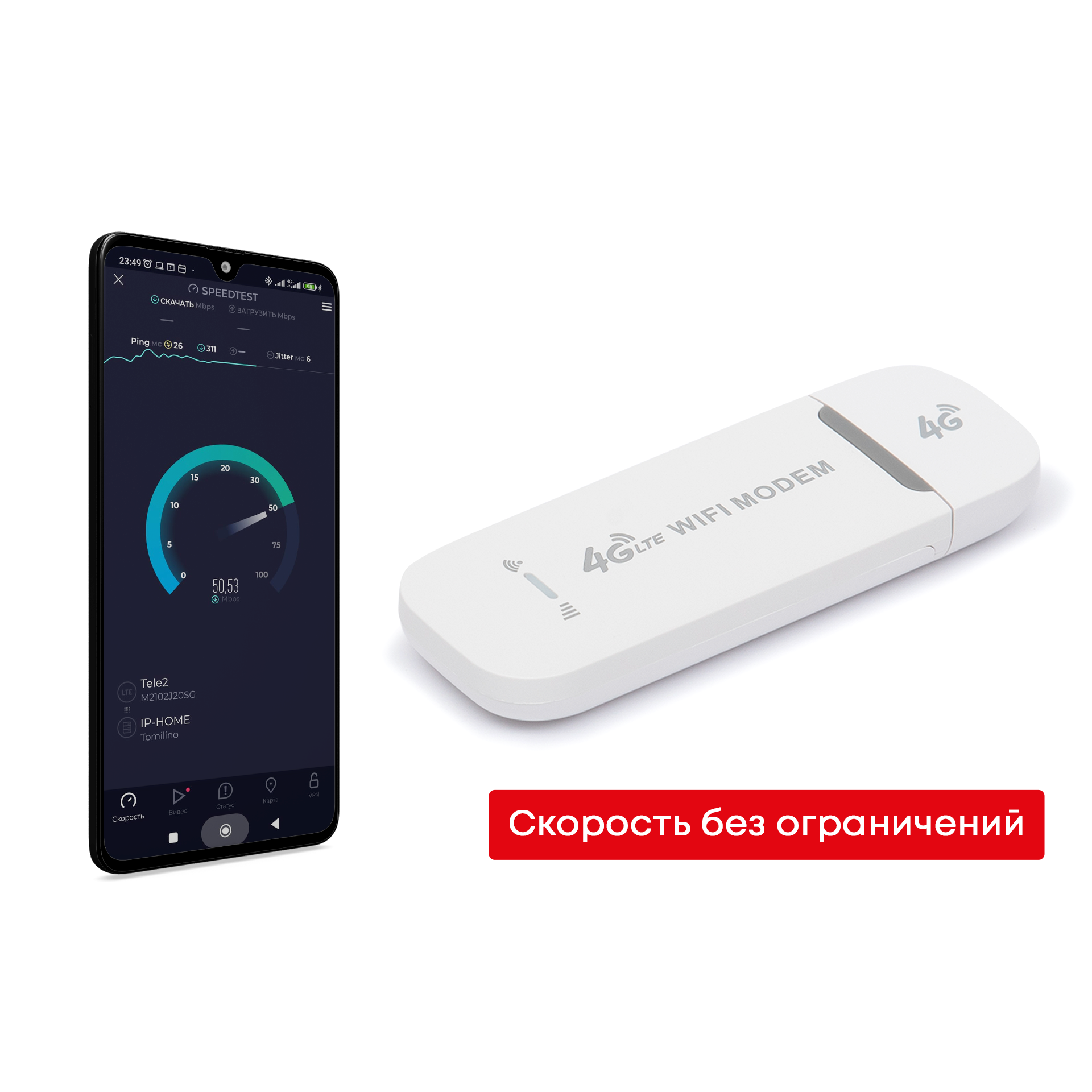 4G B3 Модем с Wi-Fi + МТС700