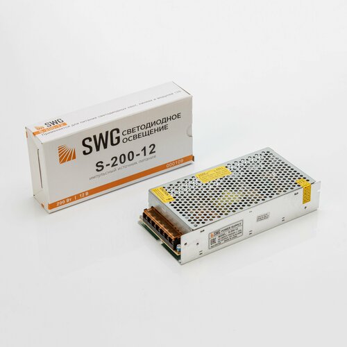 Блоки питания SWG S-200-12,200W, 12V