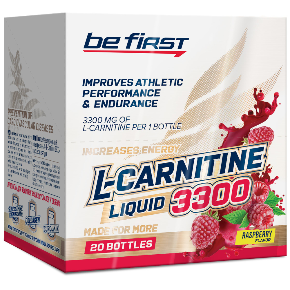 Be First L-Carnitine 3300 (20*25 мл) (малина)