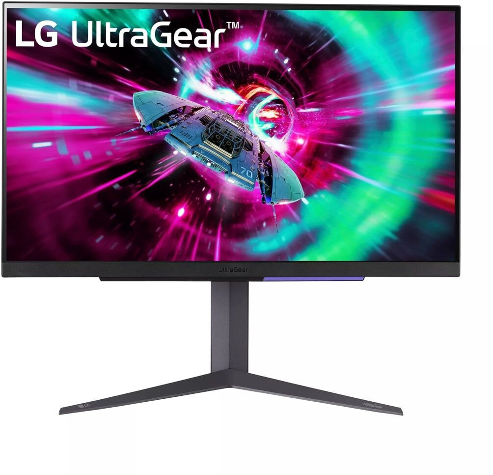 LCD LG 27" 27GR93U-B UltraGear черный {IPS 3840x2190 144Hz 1ms 400cd 2xHDMI DisplayPort HDR10 DisplayHDR400 USB} [27gr9