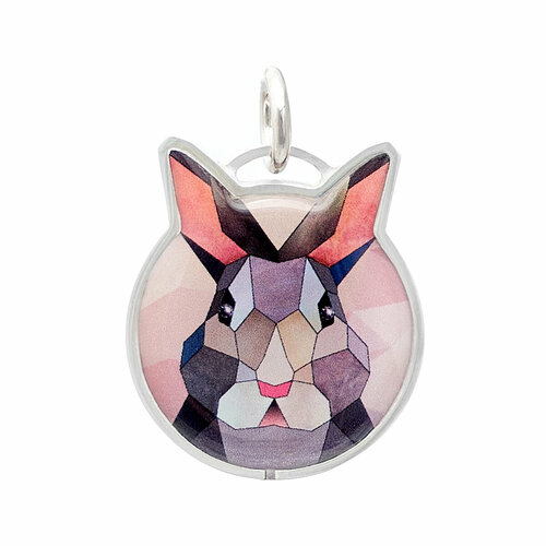 Платежный шарм из полимера Artpayments с функцией Tinkoff Pay Кролик платежный nfc серебряный брелок для удобной оплаты 775000₽