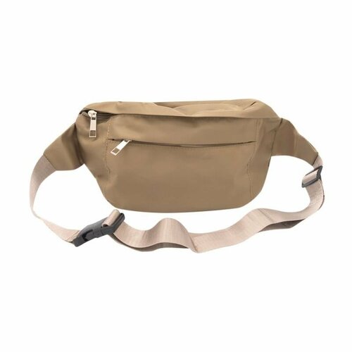 Сумка поясная  Сумка, фактура гладкая, бежевый, розовый