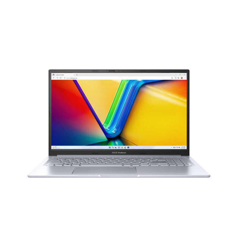 Ноутбук ASUS Vivobook 15X K3504VA-MA221, 15.6" (2880x1620) OLED 120Гц/Intel Core i5-1340P/16ГБ /512ГБ SSD/Iris Xe Graphics/Без ОС, серебристый (90NB10A2-M008B0)