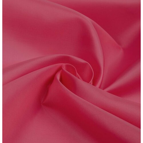 Подкладочная ткань таффета 190 цвет ярко-розовый. Готовый отрез 5*1,5