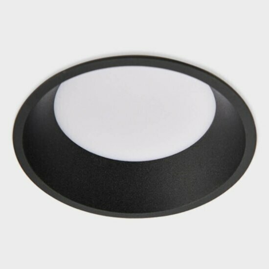 Точечный встраиваемый светильник Italline IT06-6012 black 3000K - фото №1