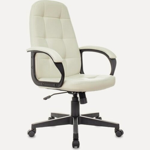 Изображение товара Кресло руководителя Бюрократ CH 002 слоновая кость OR-10 эко. кожа крестов. пластик