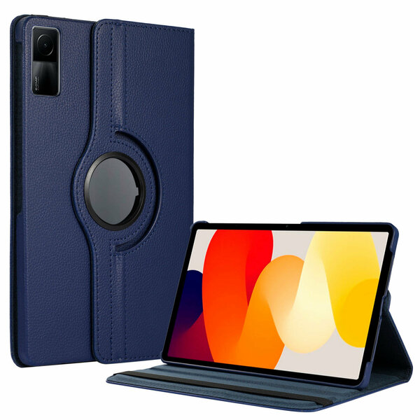 Чехол для планшета Redmi Pad SE (11 дюймов), с подставкой / поворотный 360 градусов (темно-синий)