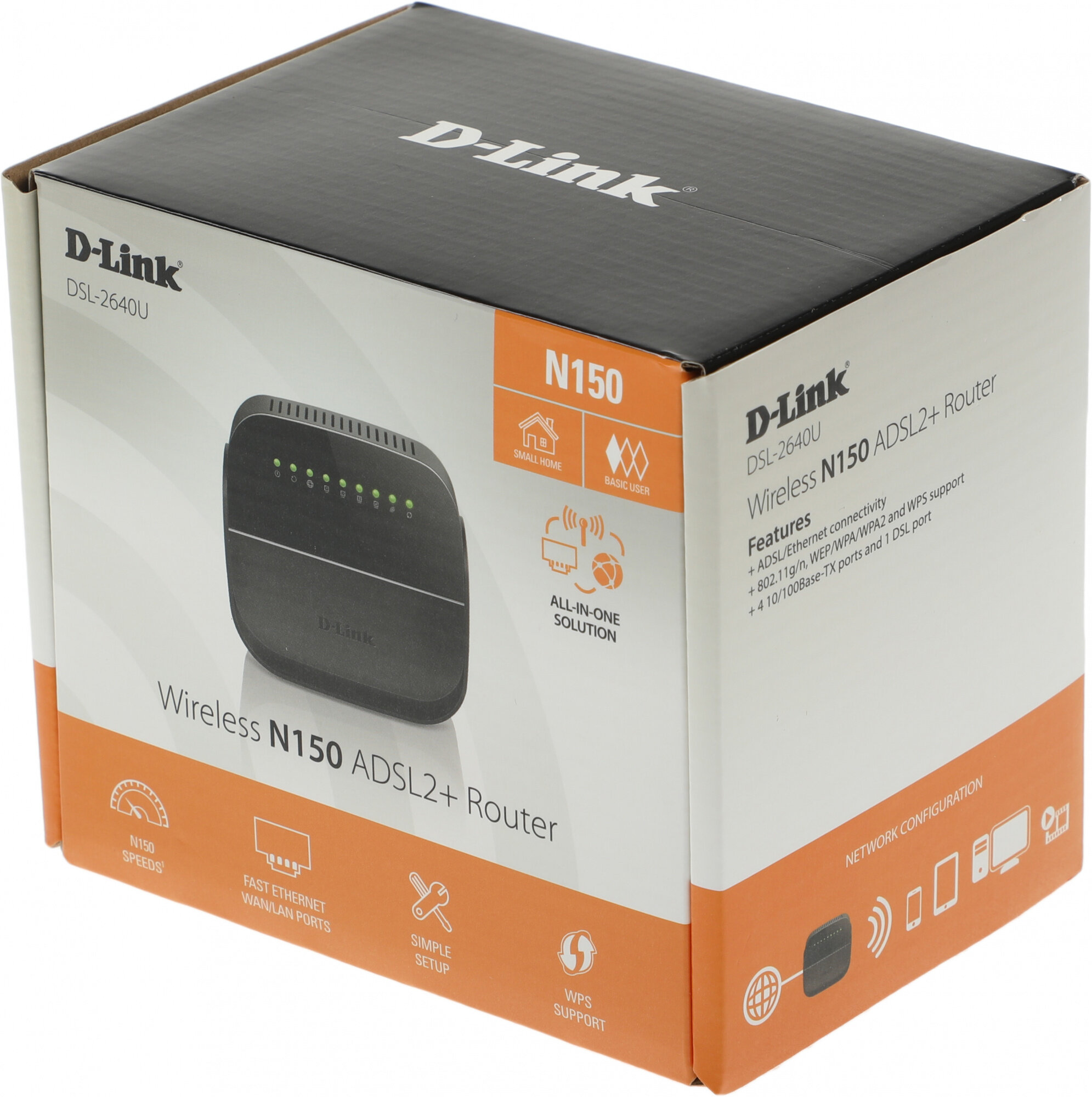 Беспроводной роутер D-LINK , ADSL2+, черный - фото №11