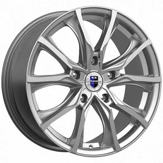 Диск K&k Твист 7.5x17/5x110 D65.1 ET39 дарк платинум