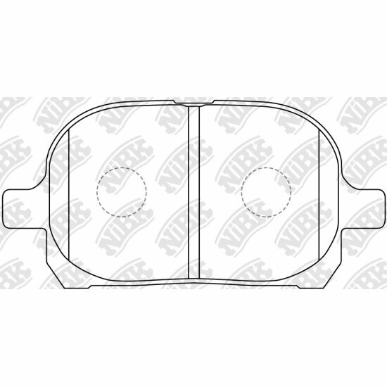 Колодки тормозные дисковые Nibk PN1401, 4 шт