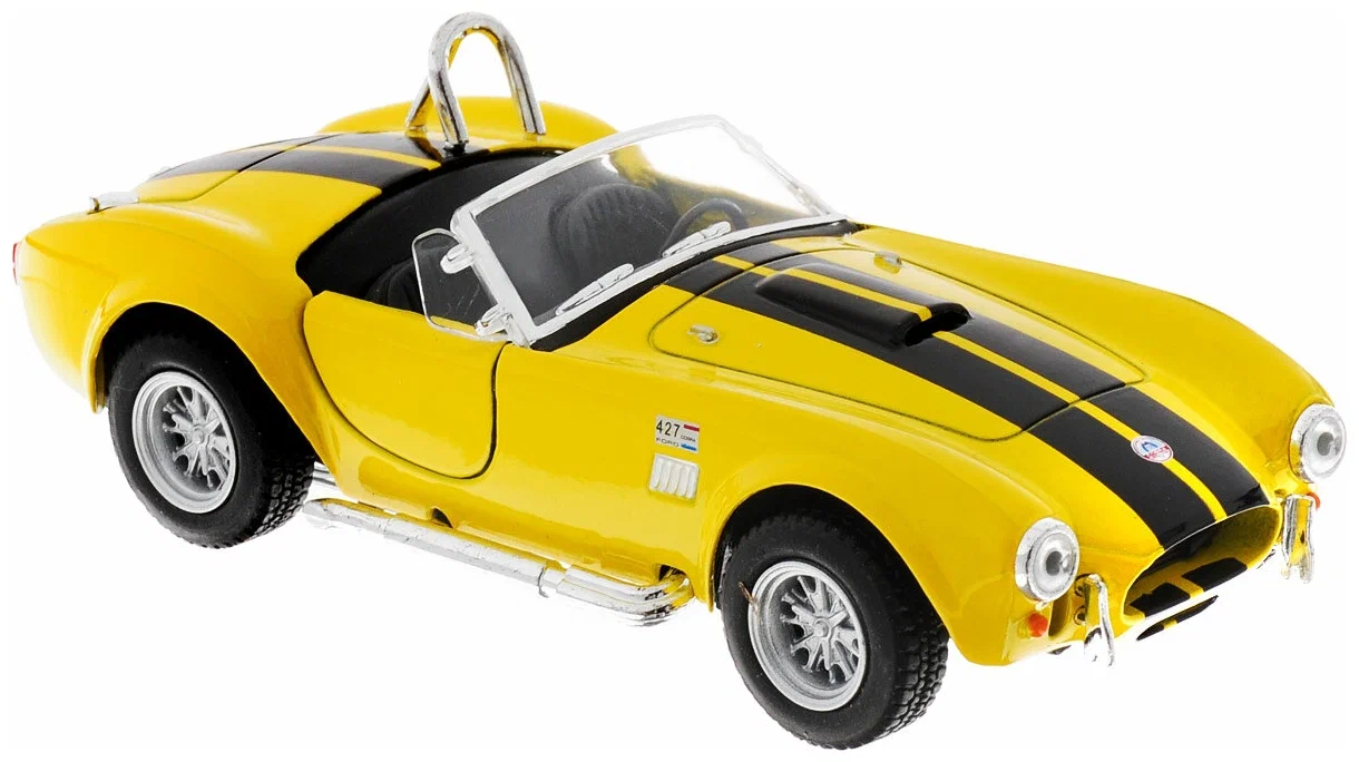 Kinsmart. Модель арт. КТ5322/3 "Shelby Cobra 427 s/c 1965" 1:32 (желтая) инерц. КТ5322/3