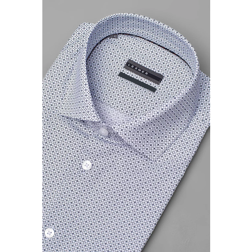 Рубашка LEXMER, размер 42, белый новинка 2022 летняя рабочая рубашка мужское красивое пальто с коротким рукавом свободная корейская рубашка трендовая рубашка с коротким р