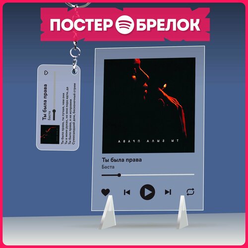 Постеры spotify брелок репер Баста подарочный набор 499₽