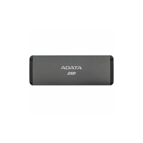 ssd a data твердотельный накопитель adata adata 512gb se760 external ssd usb 3 2 gen2 type c r1000 w1000 black Твердотельный диск 256GB A-DATA SE760, External, USB 3.2 Type-C, [R/W -1000/- MB/s] 3D-NAND, титановый серый