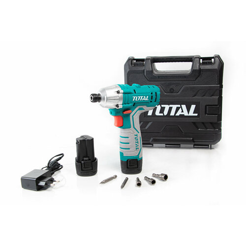 Гайковерт аккумуляторный ударный TOTAL 12В 14 100Нм 2000обмин 2Ач Li-Ion 713000₽