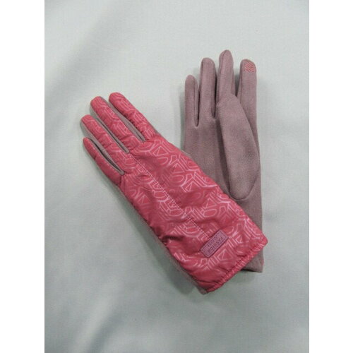 фото Перчатки , демисезон/зима, подкладка, сенсорные, размер 7 1/2, розовый mac