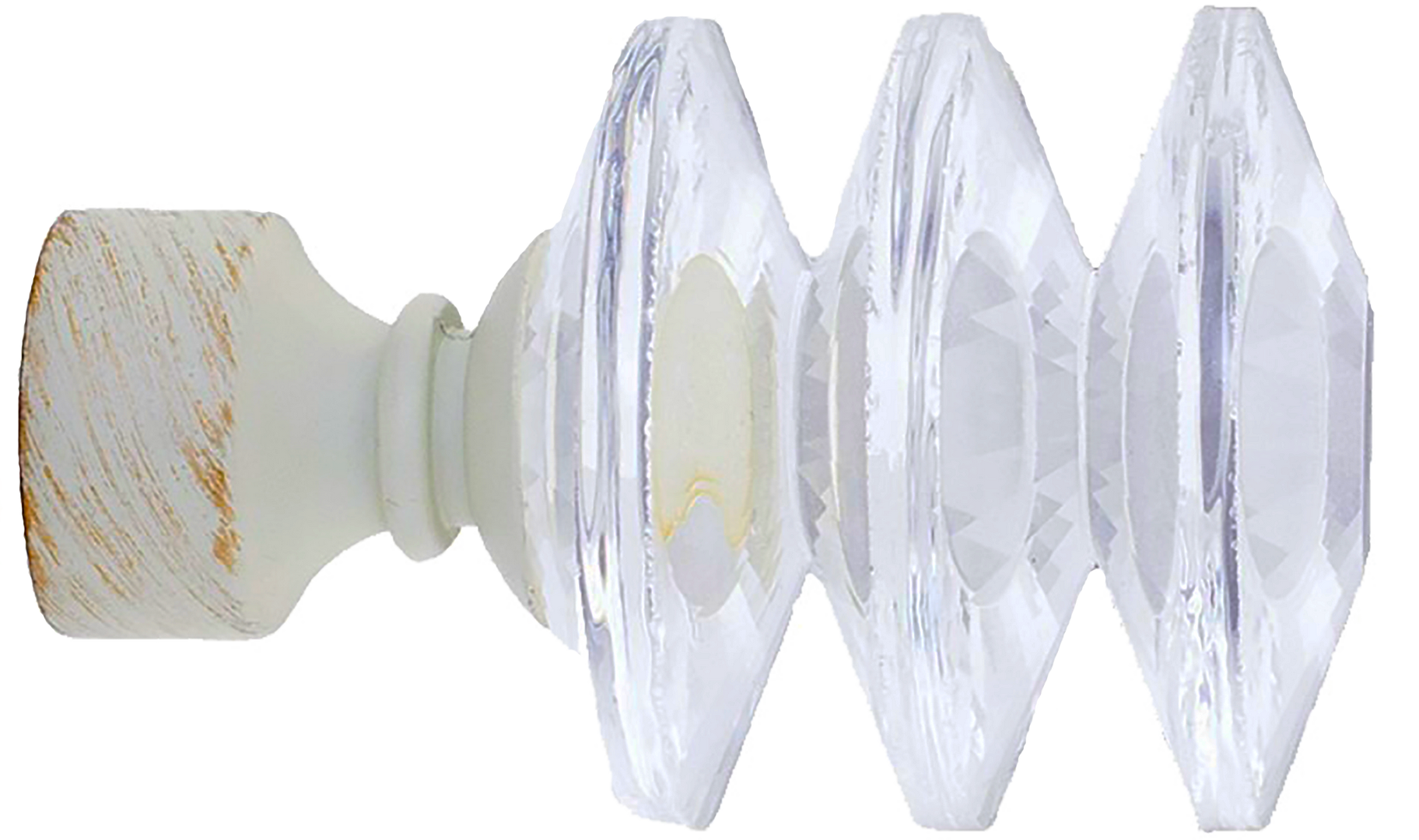 фото Наконечник Inspire «Кубок» 7 см стекло цвет белый антик