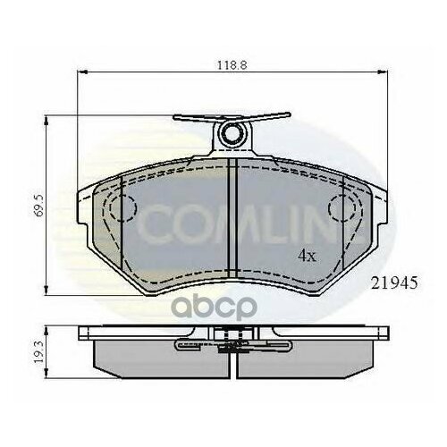 Колодки AUDI A4 95 - 01/VW GOLF 93 - 02/PASSAT 96 - 02