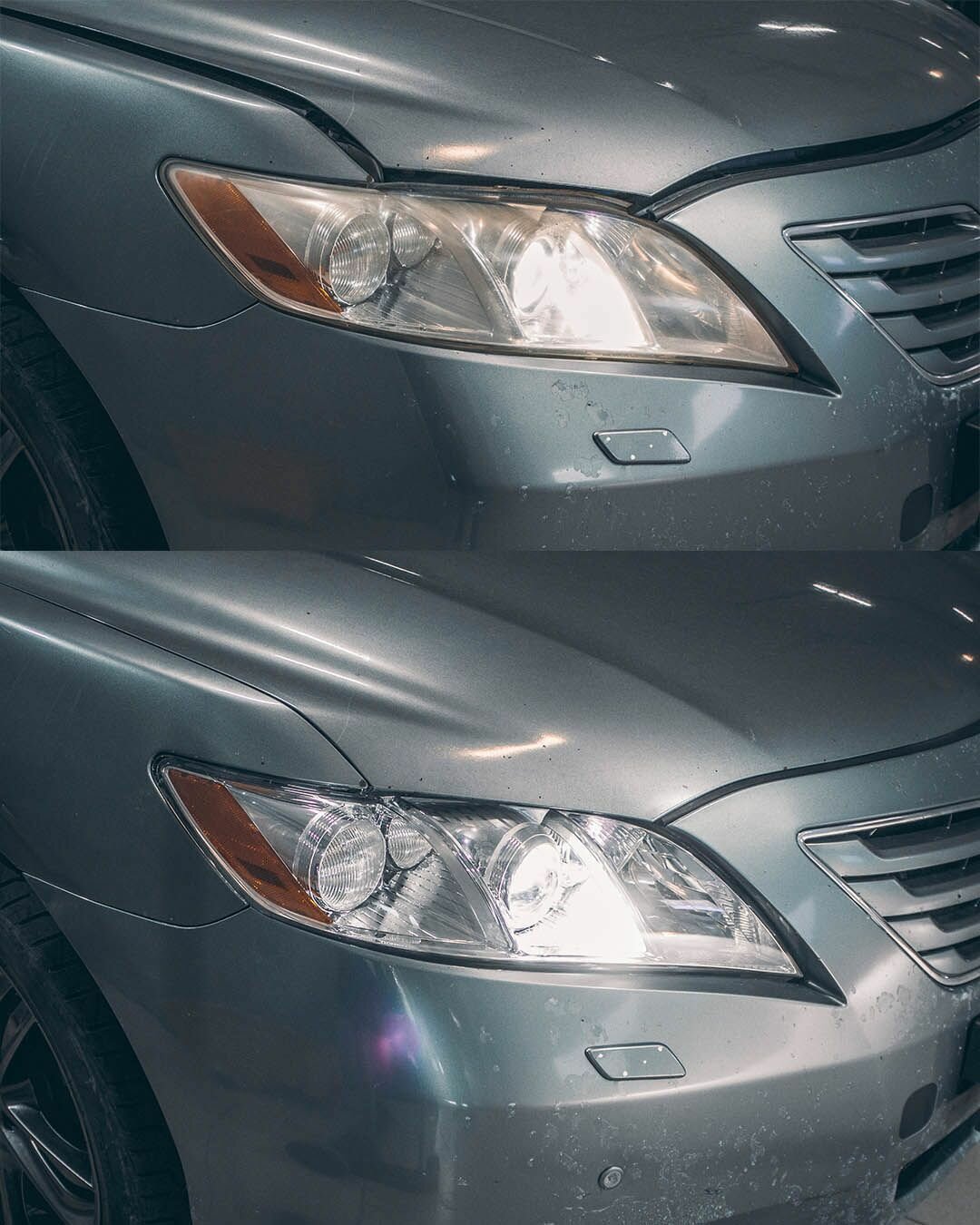 Комплект светодиодных Bi-led линз для Toyota Camry V40 дорест. 2006-2009 / линзы на Камри — фото 9