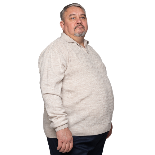 фото Пуловер turhan, размер 5 xl, бежевый