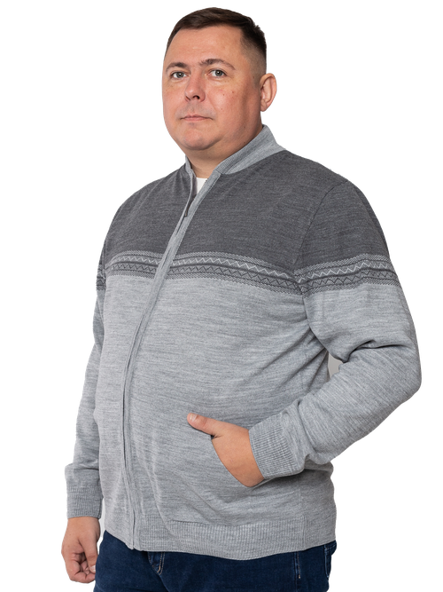 Кардиган Turhan, размер 5 XL, серый