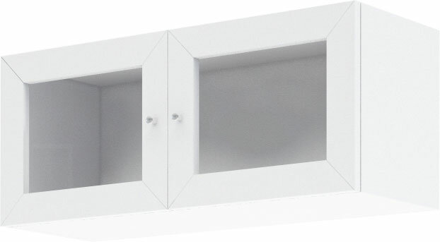 Фортуна корпус Антресоль 2-х ств. стекло Билли белый дизайн IKEA