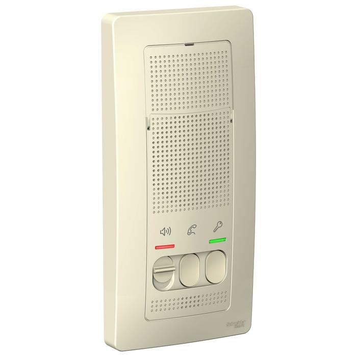 Аудиодомофон Schneider Electric Blanca, переговорное устройство, цвет молочный. SE BLNDA000012 (батарейки в комплекте)
