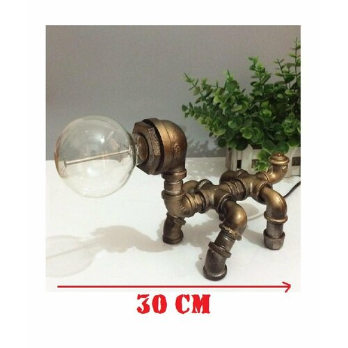 Декоративный металлический светильник 