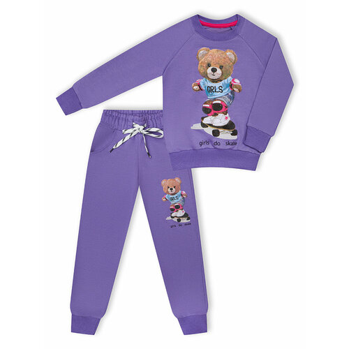 Комплект одежды Ronda, размер 98, фиолетовый школьный фартук ronda размер 98 фиолетовый