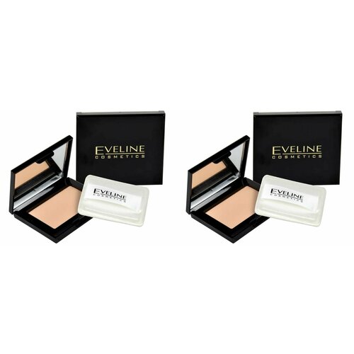 Eveline Cosmetics Пудра бархатистая компактная Beauty Line, Тон 15, 2 шт