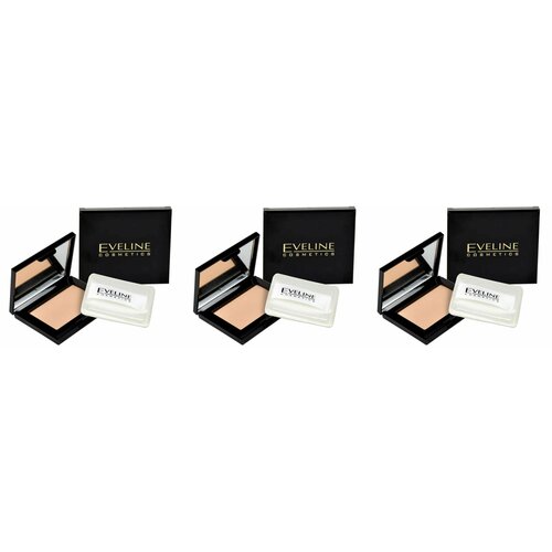 Eveline Cosmetics Пудра бархатистая компактная Beauty Line, Тон 15, 3 шт