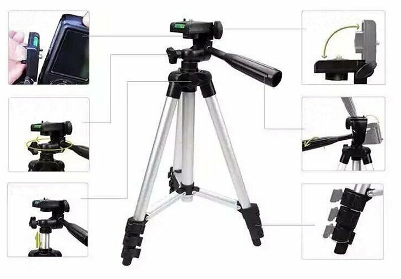 Штатив для камеры и телефона Tripod DK3888 с блютус пультом ДУ