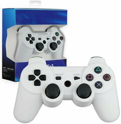 Геймпад игровой (джойстик, контроллер) беспроводной для приставки (консоли) PS3 Белый