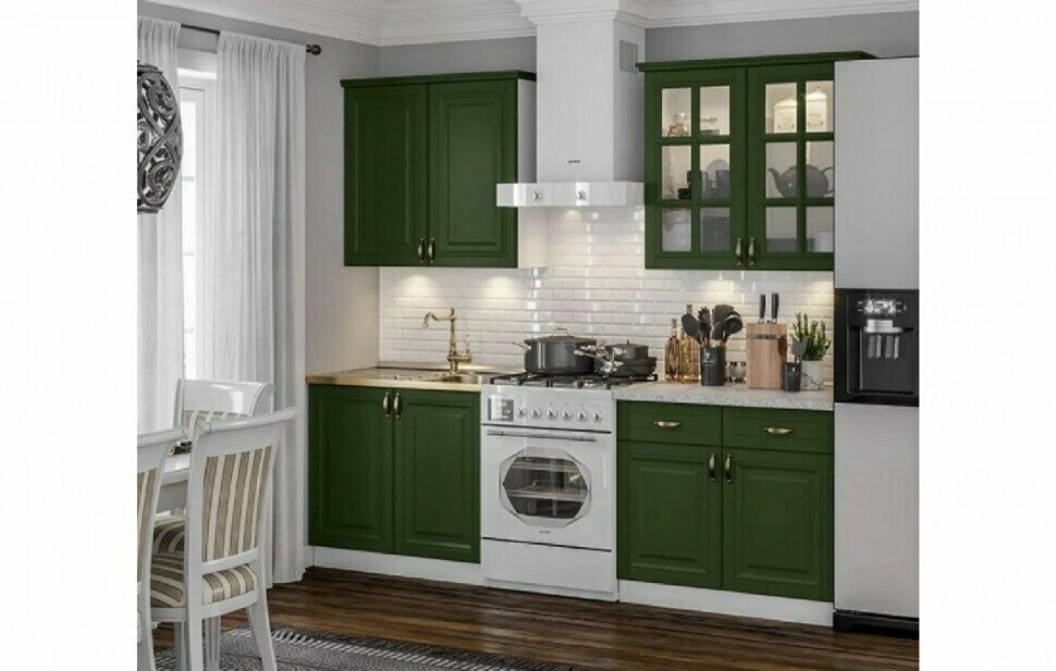 фото Кухонный гарнитур Престиж 1,6/900м (Жемчуг шервуд)