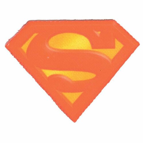 Термоаппликация Значок супермен 8,9 x 7,1 см оранжевый 0,125 см HKM 32314/1SB