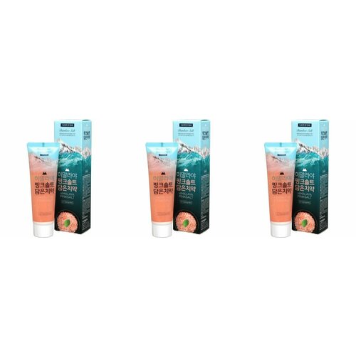 Perioe Зубная паста Himalaya Pink Salt Ice Calming Mint с розовой гималайской солью, 100 г, 3 шт