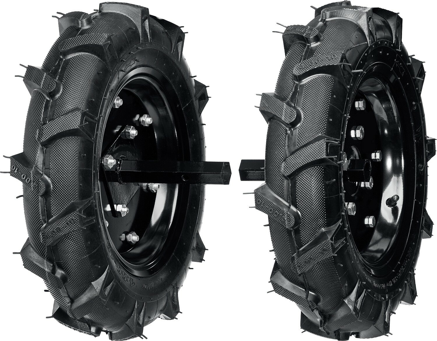 STEHER 4.00-10, 2 шт, пневматические колеса с осями для мотоблоков (777106-1)