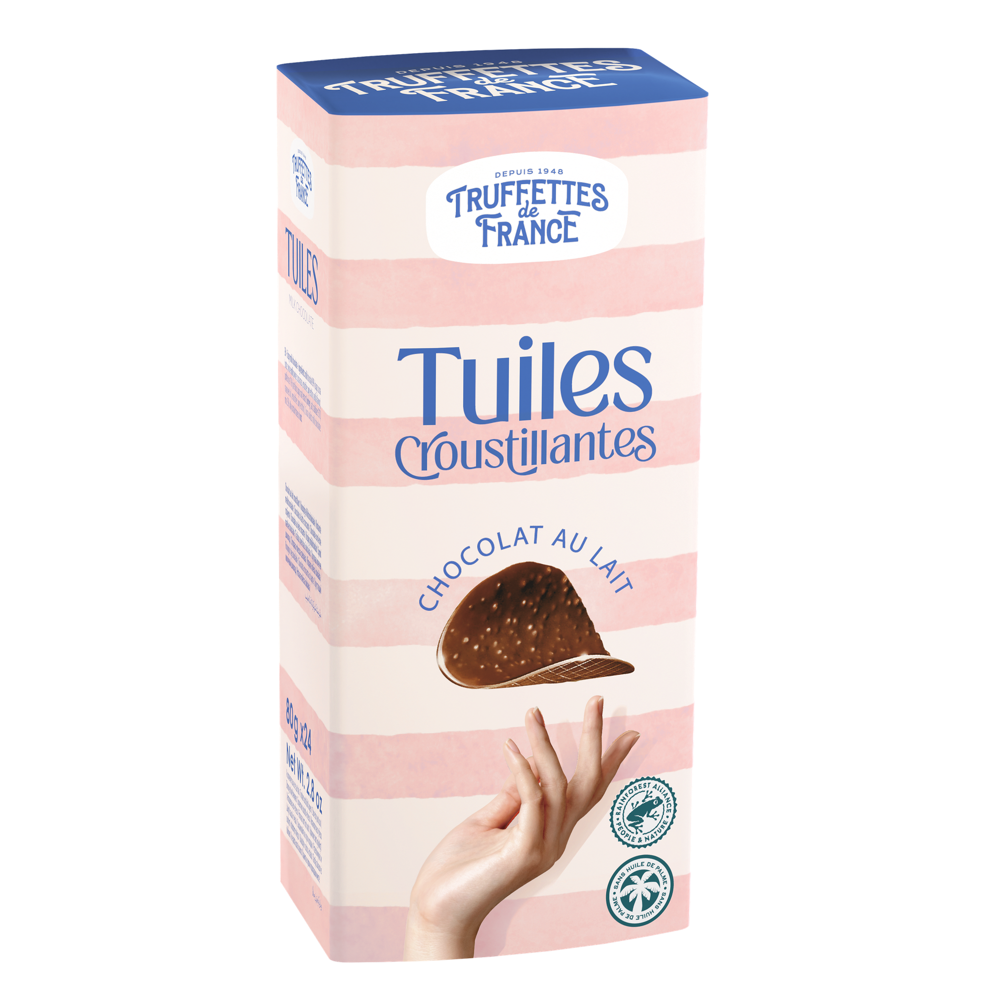 Шоколадные Чипсы Chocmod Truffettes de France Fantaisie Crispy Milk Chocolate из молочного шоколада с воздушным рисом, 125 г