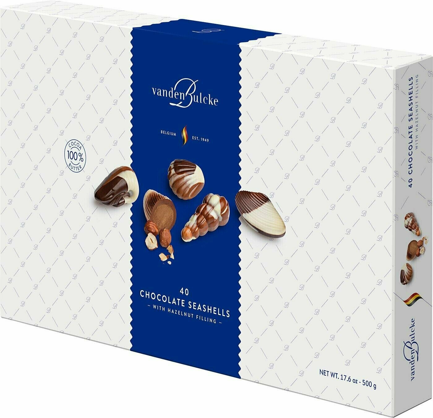 Конфеты Vandenbulcke Морские ракушки шоколадные 500г 1 шт