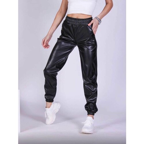 фото Брюки джоггеры , размер 46, черный нет бренда