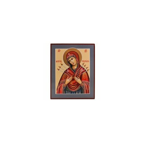 икона живописная серафим саровский 17х21 Икона живописная БМ Семистрельная 17х21 #166449
