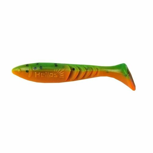 виброхвост helios slash 6 7 см hs 19 018 1445063 разноцветный 10 шт Виброхвост Helios Slash Pepper Green & Orange, 6.7 см, 10 шт. (HS-19-018) (комплект из 7 шт)