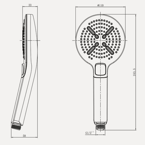 Изображение товара Душевая лейка Lemark LM8114C