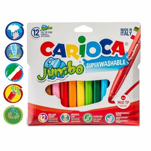 Фломастеры 12 цветов, Carioca 
