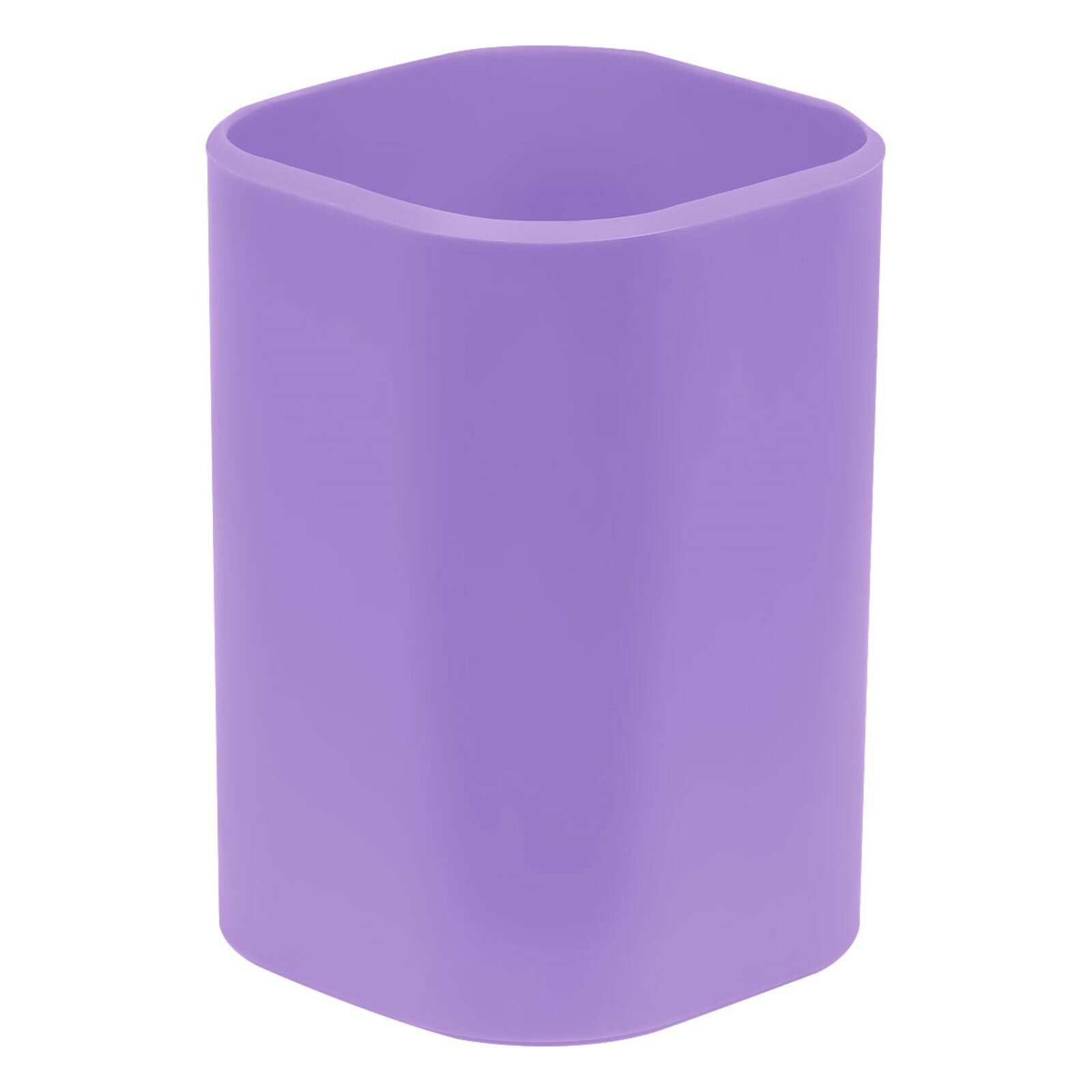 Подставка-стакан "Фаворит", пластиковая, квадратная, фиолетовая