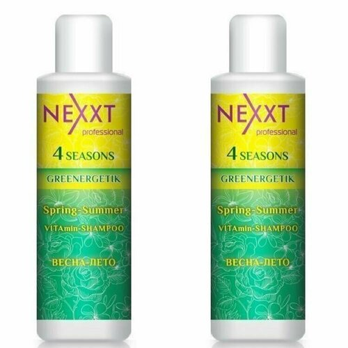 Шампунь для волос Nexxt, Professional Greenergetik 4 Seasons Spring-Summer VITAmin, серии Весна-лето, 200 мл, 2 уп