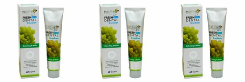 Зубная паста Hanil, Nano Fresh Dental Green Grape Toothpaste, c экстрактом зеленого винограда, 160 мл, 3 уп