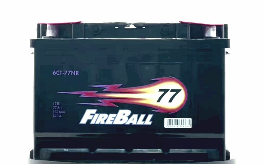 Автомобильный аккумулятор FIRE BALL 6ст- 77 (0) NR